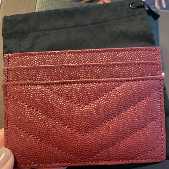 Saint Laurent YSL credit card case Opyum Red - Picture 3 of 9